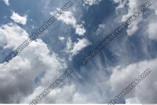 Photo Texture of Blue Clouded Clouds